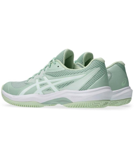 Ténis Asics Game FF Clay Green Lichen Mulher Branca 5