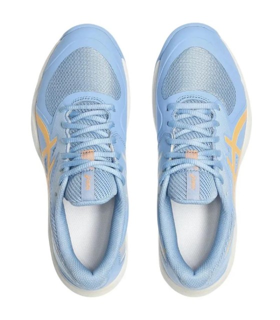 Ténis ASICS Jogo FF Padel Azul Pedra de pedra laranja mulher  5