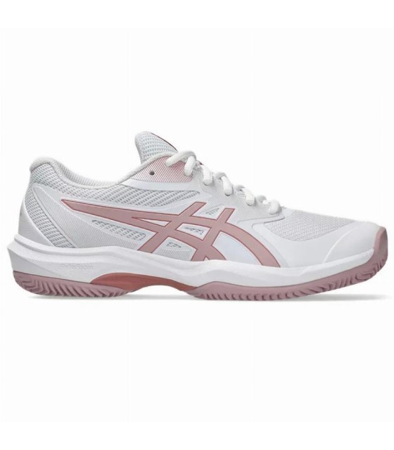 Ténis Asics jogo FF argila branco rosa mulher 1