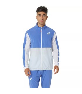Asics Match Jacket Blue White | IPONTENNIS