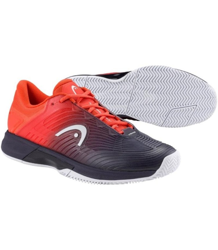 Chaussures Head Revolt Pro 4.5 Clay Blue Dark Blue Rouge 4