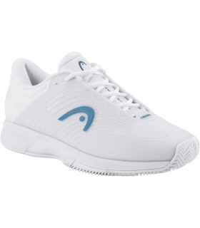 Head Revolt Pro Shoes 4.5 Clay White Blue Woman 1