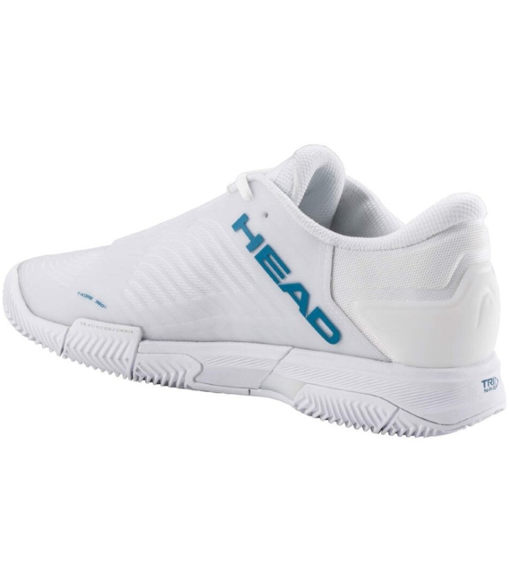 Head Revolt Pro Shoes 4.5 Clay White Blue Woman 3