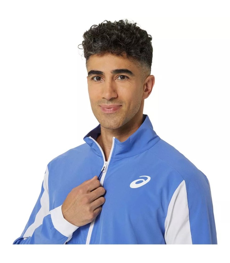 Asics Match Jacket Blue White | IPONTENNIS