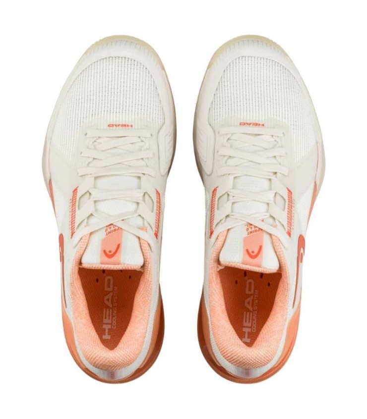 Head Sprint Pro 4.0 Chaussons Femme corail blanche 5