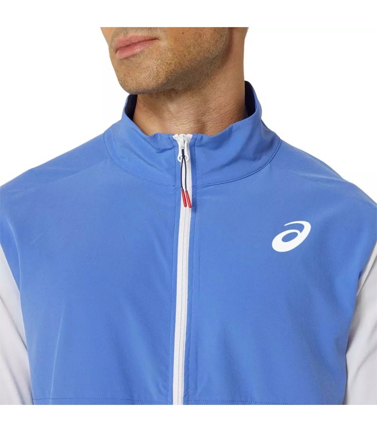 Asics Match Jacke Blau Weiß | Ipontennis