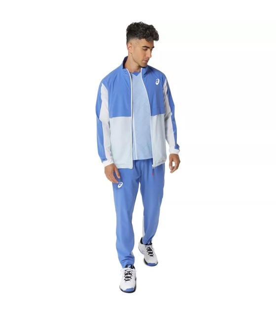 Asics Match Jacket Blue   White | IPONTENNIS
