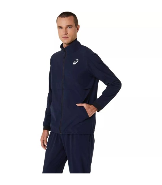 Asics marineblaue Wettkampfjacke | Ipontennis