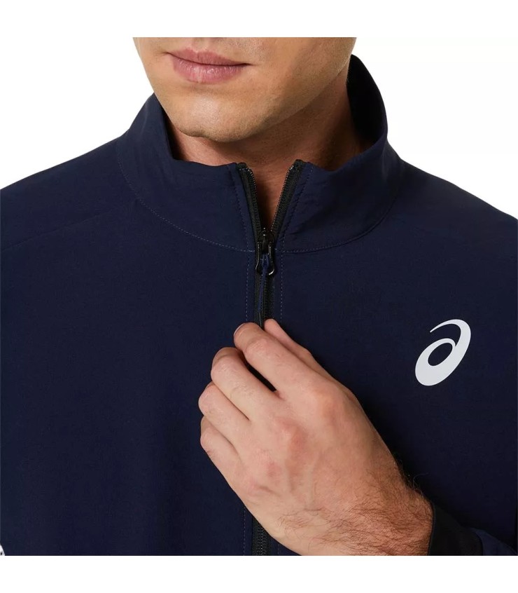 Chaqueta de partido Asics azul marino 6