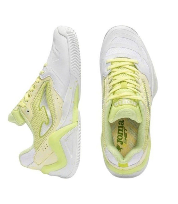 Pantoufles Joma Ensemble 2611 Femme jaune blanche 5
