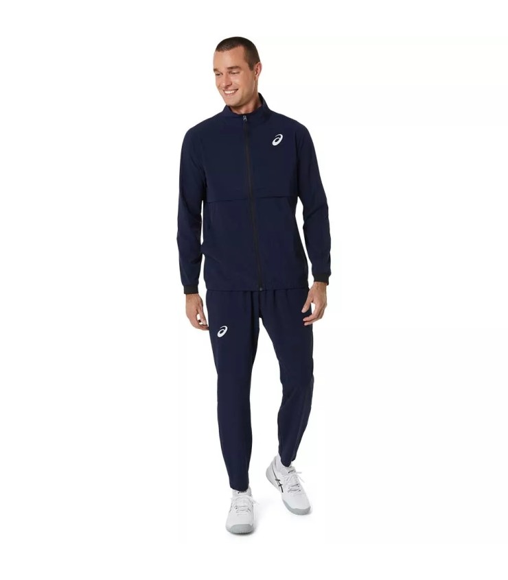 Chaqueta de partido Asics azul marino 7