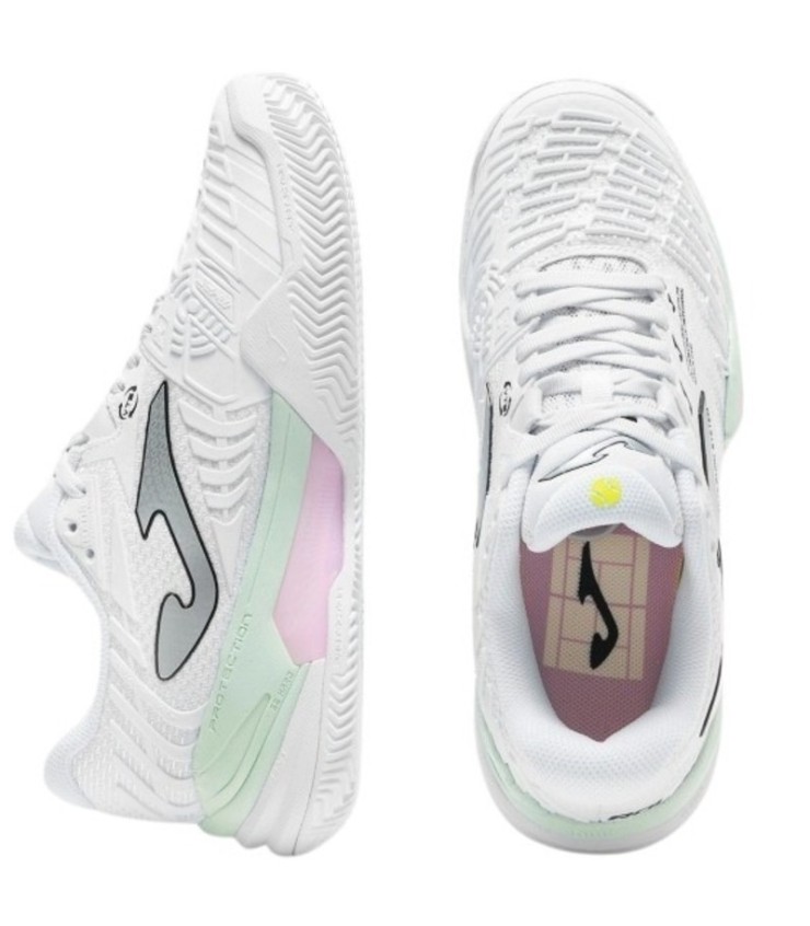 Zapatillas Joma Roland 2602 Blanco Rosa Mujer  5