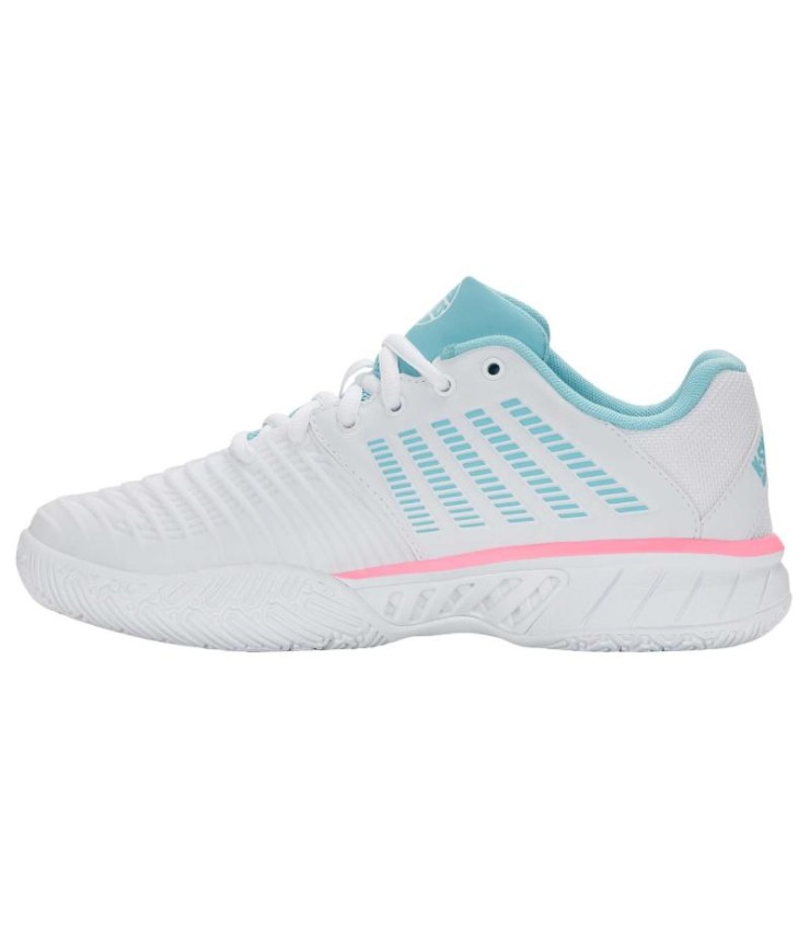 Sneakers Kswiss Express Light 3 Hb Padel Branco Azul Mulher Barato Oferta 3