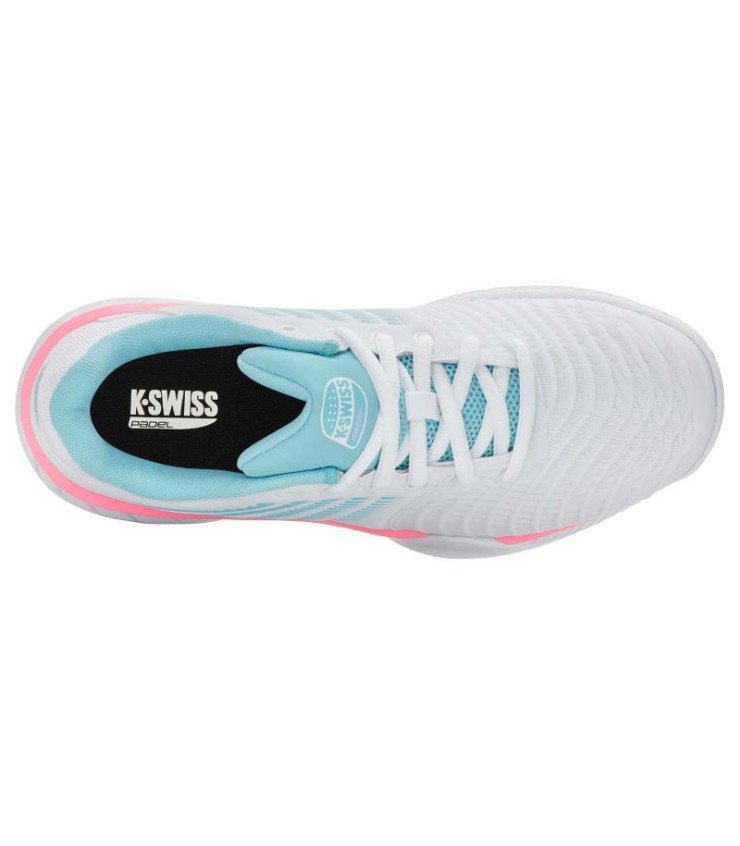 Sapatilhas Kswiss Express Light 3 Hb Padel Branco Azul Mulher Barato Oferta 4