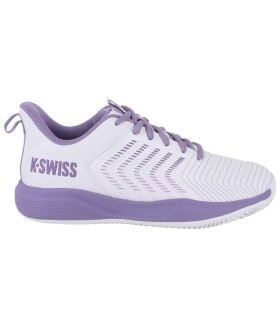 Zapatillas Kswiss Ultrashot Light Clay Blanco Lavanda Mujer 1