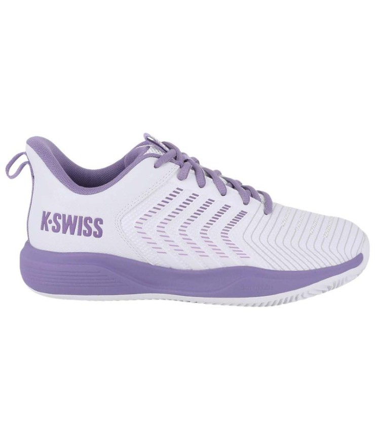 Turnschuhe Kswiss UltraShot Light Clay White Lavendel Frau 1
