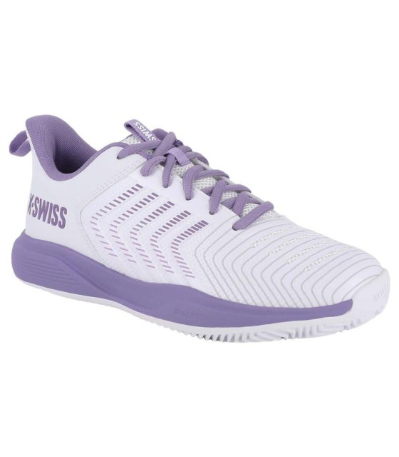 Tênis Kswiss Ultrashot Clay White Lavender Mulher 5