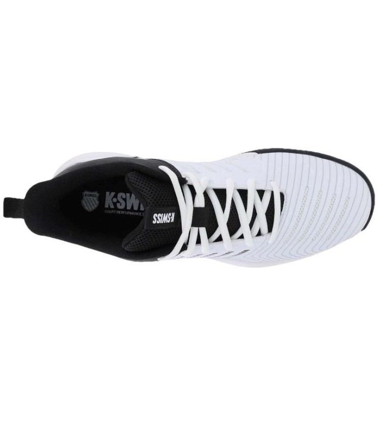 Zapatillas Kswiss Ultrashot Light Clay Blancas y Negras en Oferta 4