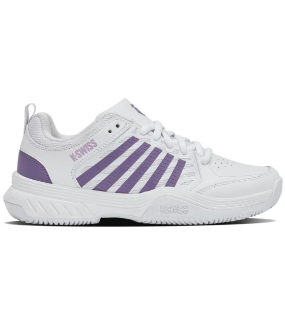 Kswiss Court Express Ténis 2 Clay White Lavender Mulher  1