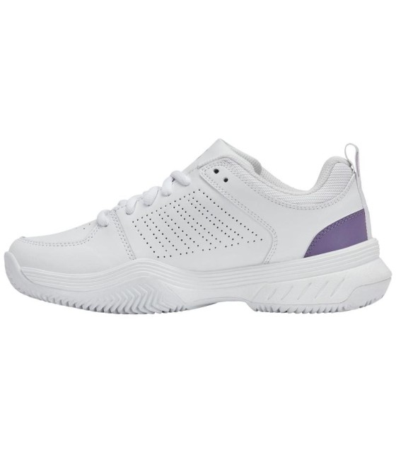 Kswiss Court Express Express Chinelos 2 argila branca lavanda mulher  3