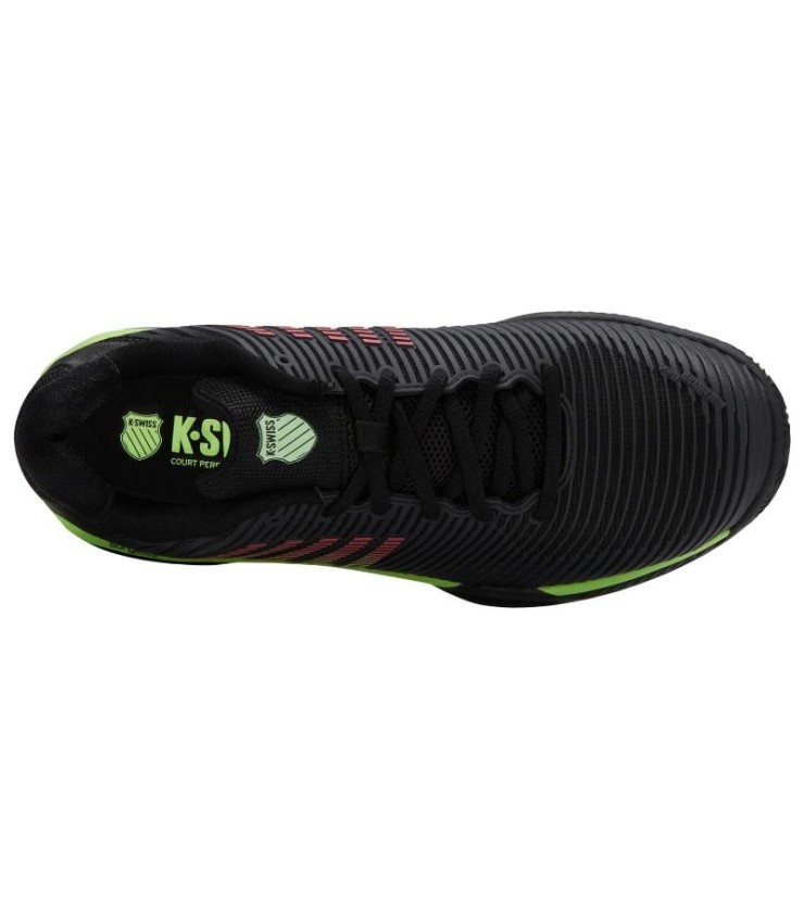 Sneakers Kswiss Hypercourt Express 2 HB Clay Black Neon Green on Sale 5