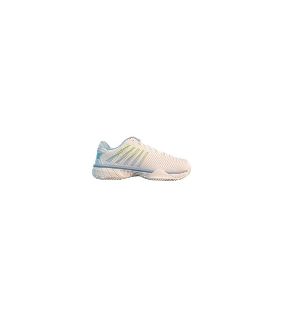 Scarpe da ginnastica Kswiss Hypercourt Express 2 HB Clay Bianco Blu Verde Donna Offerta 4