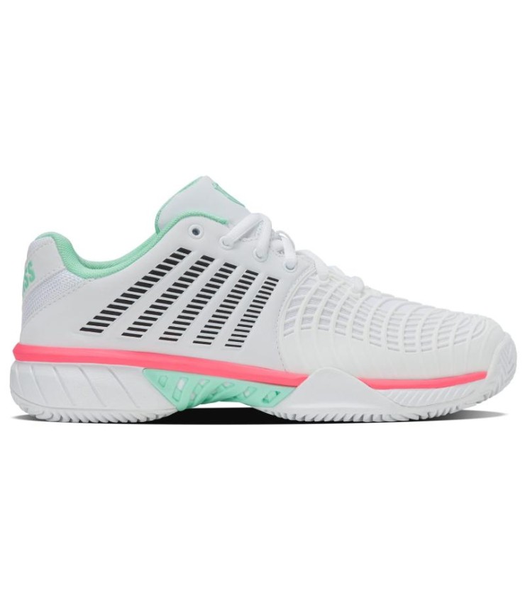 Sneakers Kswiss Express Light 3 Hb Clay White Mint Rose Mulher  1