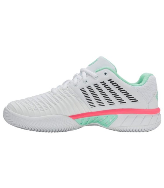 Zapatillas Kswiss Express Light 3 HB Clay Blanco Menta Rosa Mujer  3