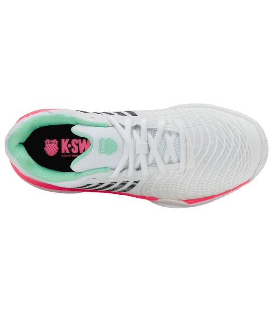 Turnschuhe Kswiss Express-Licht 3 HB-Ton-Weiß-Mint-Rosé-Frauen-Angebot + günstig 5