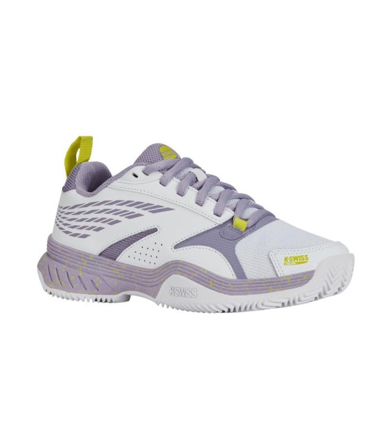 Zapatillas Kswiss Speedex Pádel Blanco Lila Mujer  4