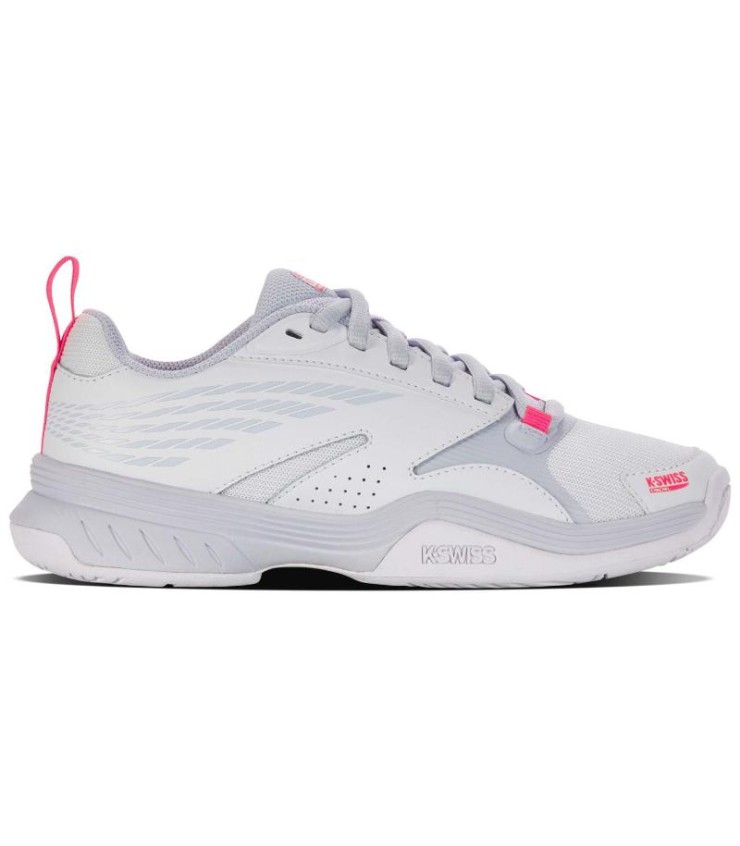 Zapatillas Kswiss Speedex Padel Blanco Rosa Neón Mujer en Oferta 1