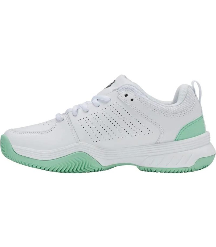 Kswiss Court Express 2 Baskets en argile Blanc Mint Black Femme sur Date 3