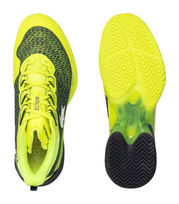 • Shoes Lacoste Daniil Medvedev AG-LT23 Ultra Yellow Navy Offer + Cheap 2