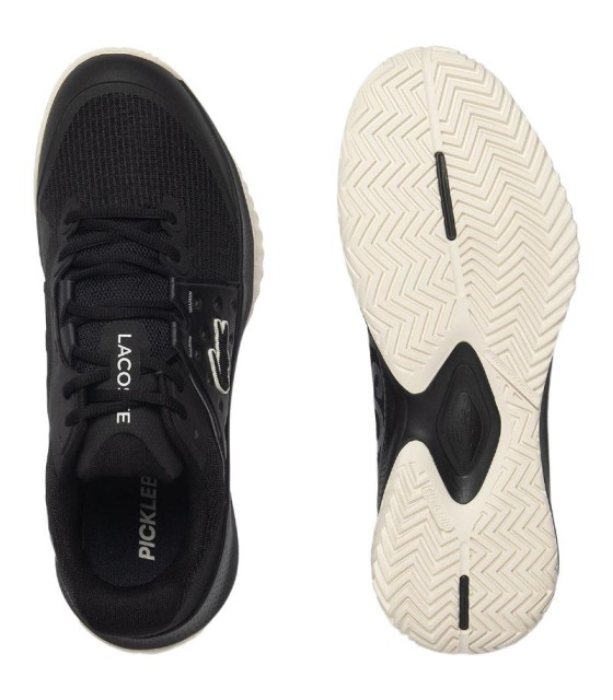 • sapatos Lacoste Power serve preto branco em oferta 2