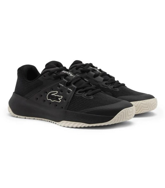 • sapatos Lacoste Poder servir preto branco preto 3