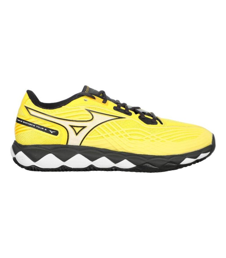 Sneakers Mizuno Wave Enforce Tour 2 Padel Yellow Black Offer Cheapest 1