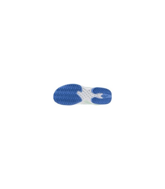 Tênis mizuno onda exceder a excursão 6 argila branca mulher azul 5