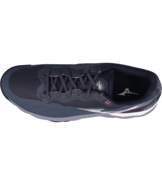 Scarpe Mizuno Wave Applica Court Clay Grigio Bianco Blu 4