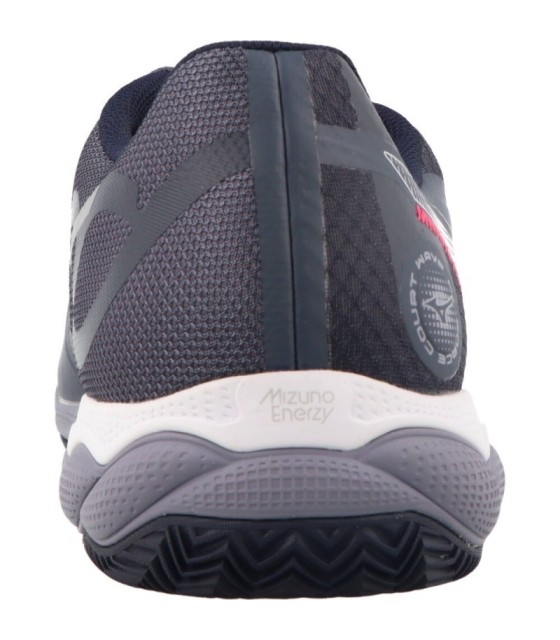 Sapatilhas Mizuno Wave Imponce Court Clay Cinza Branco Azul 5