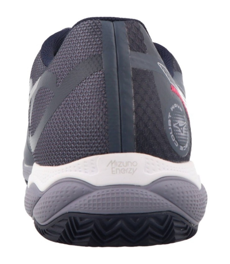 Sapatilhas Mizuno Wave Imponce Court Clay Cinza Branco Azul 5