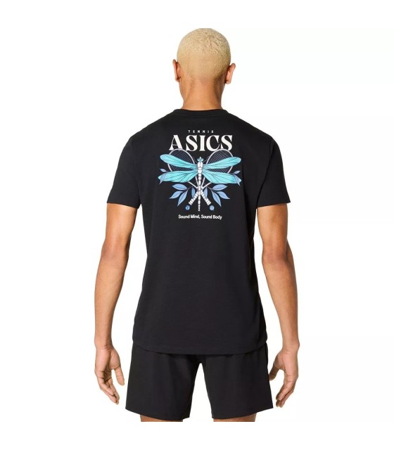 Camiseta Preta Gráfica Sazonal Asics Game
