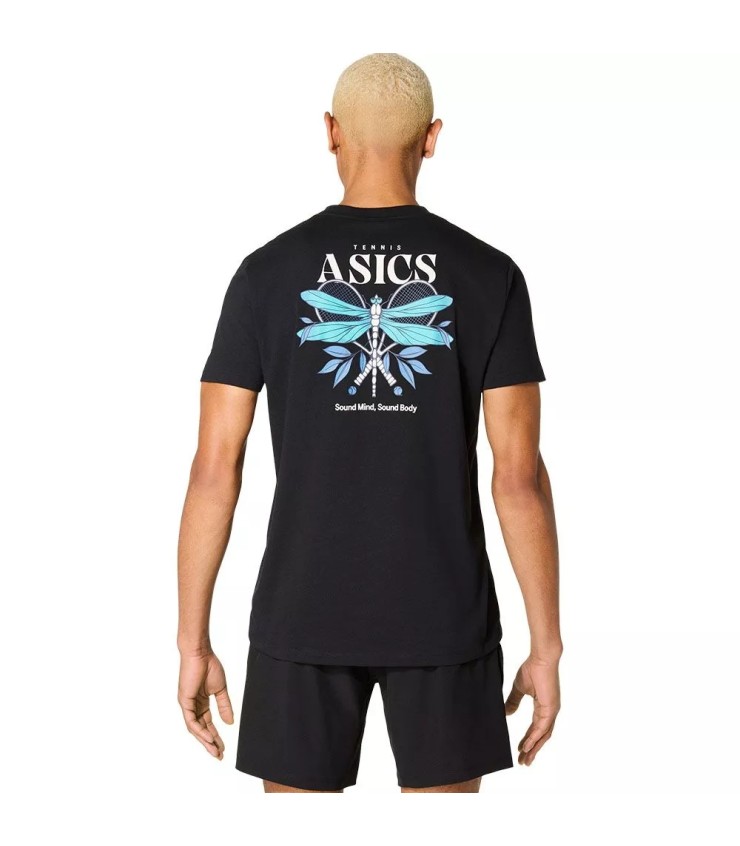 Camiseta Negra Gráfica Estacional Asics Game 2