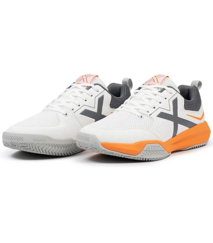 Zapatillas Munich Focus 03 Blanco Naranja en Oferta 4