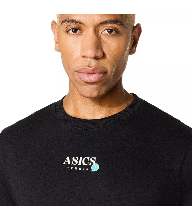 Camiseta Negra Gráfica Estacional Asics Game 3