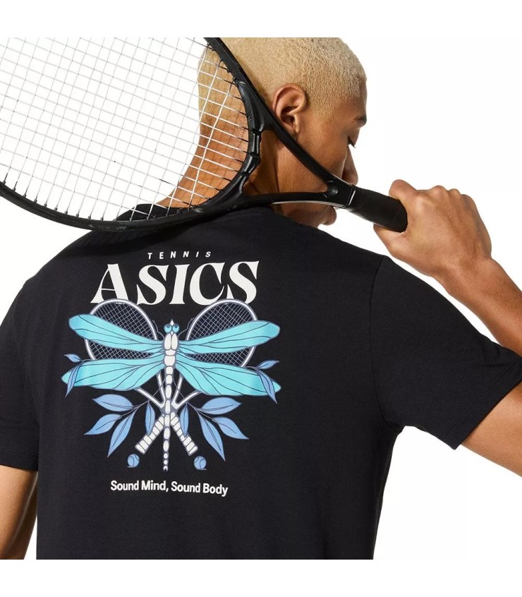 Camiseta Negra Gráfica Estacional Asics Game 4