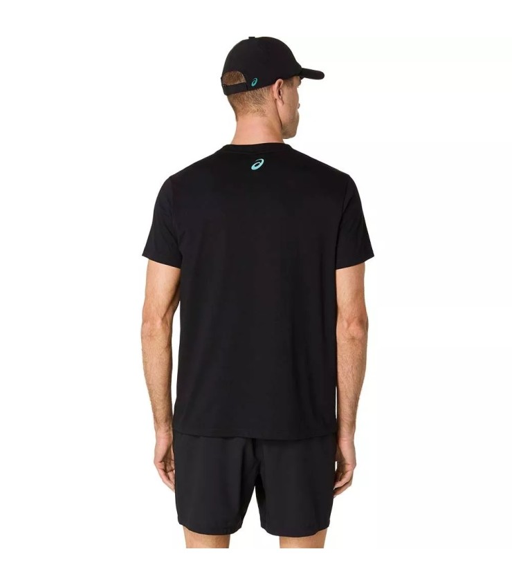 Camiseta Negra Gráfica Asics Court Core 2