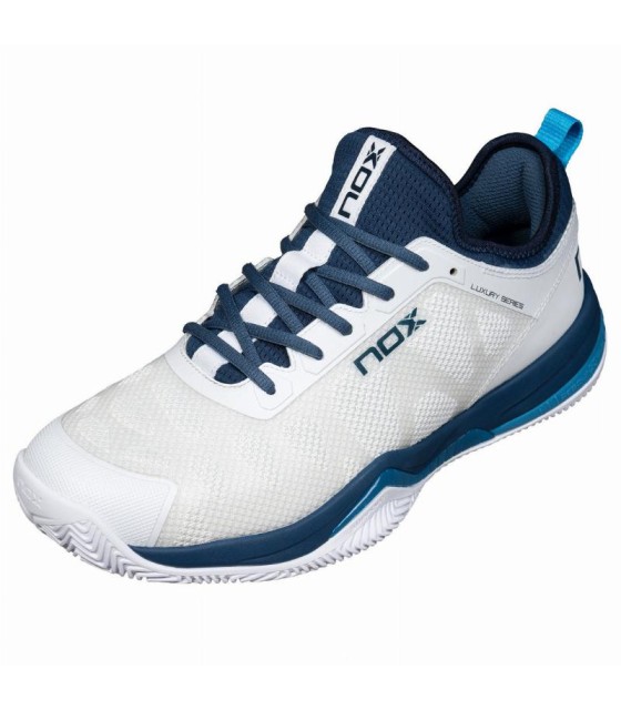 Sapatos brancos e azuis nox nox em oferta 3