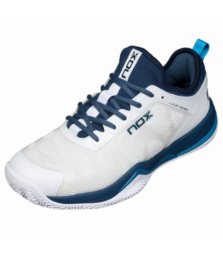 Sapatos brancos e azuis nox nox em oferta 3