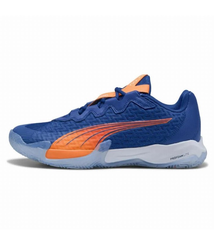 Zapatillas Puma Momo Gonzalez Nova Elite Azul Naranja 3
