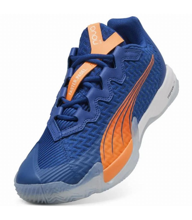 Zapatillas Puma Momo Gonzalez Nova Elite Azul Naranja 4